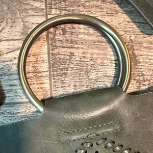 Anthropologie Olive Green Designer Bag thumbnail 7