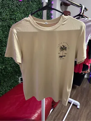 Santa Barbara Palm Graphic T‑Shirt - Cream thumbnail 1