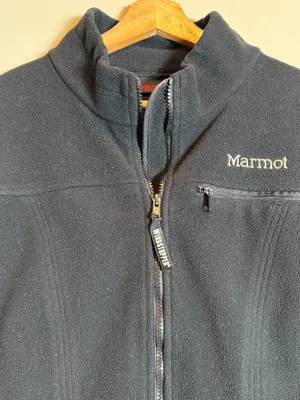 Vintage Marmot Windstopper Full Zip Fleece Vest Women's Large Black Gorpcore thumbnail 6