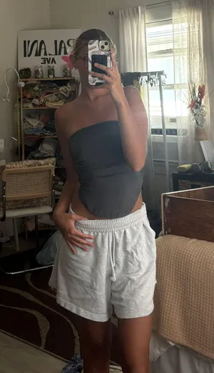 Strapless Top Gray Size XS thumbnail 1