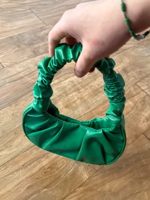 Green Ruched Shoulder Bag thumbnail 3