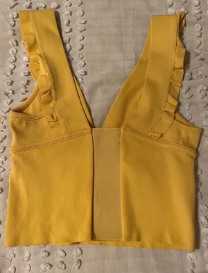 ZARA plunge knit top thumbnail 2