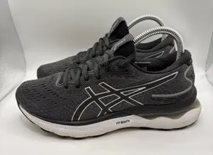 Asics Gel-Nimbus 24 Black White Running Shoes Sneakers 1012B201 Women's Size 6.5 thumbnail 1