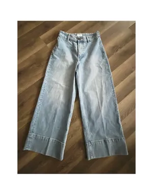 H&M Crop Wide-Leg Jeans High-Rise thumbnail 5