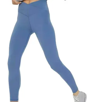 Aerie Offline Blue Crossover Real Me High Rise Athletic 7/8 Leggings L thumbnail 1