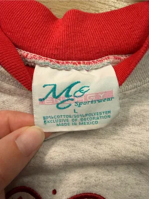 Vintage 90s Grandma Embroidered Crewneck Sweatshirt M&C Sportswear Grannycore Lg thumbnail 5