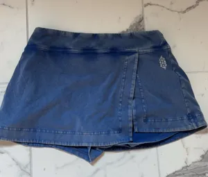 free people blue hot shot skirt skort size small thumbnail 1