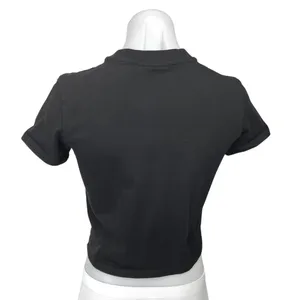 Aritzia Sunday Best Black Knit Short Sleeve Pullover Crop Tee T-Shirt Top Sz XS thumbnail 2