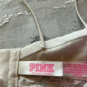 PINK Victoria's Secret Floral Lace Bralette in Cream thumbnail 6