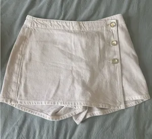 Zara Women’s Tan Asymmetrical Skort thumbnail 1