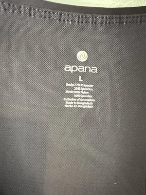 Apana Sport Women’s L Gray Cropped Active Tank Built In Bra NWT Athleisure thumbnail 2