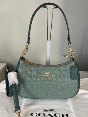 Coach Teri Shoulder Bag In Blocked Signature thumbnail 1