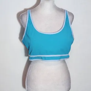 AI'MAGE Blue Bikini with Light Blue Trim and High Waist Bottoms NWT Size 2XL thumbnail 7