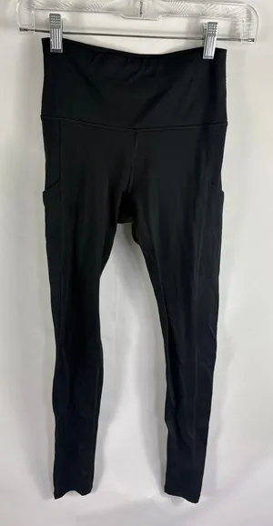 Aerie Chill Play Move Black Pocket Leggings Soft Stretch Size Small thumbnail 1
