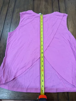 Te Verde Pink Sleeveless Tank with Diagonal Seams thumbnail 3