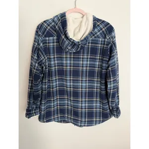 Tough Duck Women's Plush Pile-Lined Flannel Work Hoodie size large thumbnail 4