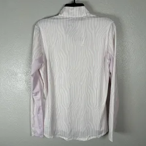 NEW Adidas Golf‎ Tennis Pickleball 1/4 Zip Pullover Womens Medium Pink Stripe thumbnail 4