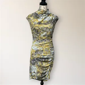 Anthropologie Maya Snakeskin Ruched Sheath Dress S‎ Homecoming Cocktail Party thumbnail 3
