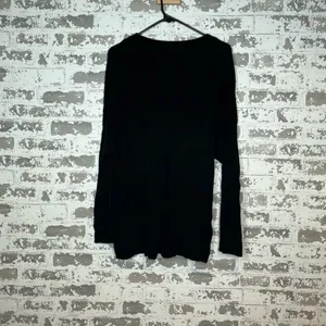 Aerie | women black knitted Henley sweater thumbnail 5