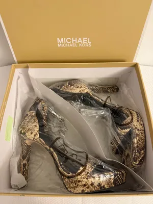 Michael Kors Python Print Ankle Strap Heels  thumbnail 8
