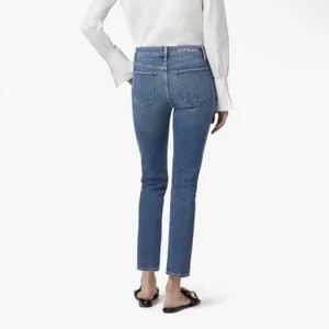 Favorite Daughter The Erin‎ High Rise Slim Straight Medium Indigo Jeans thumbnail 2