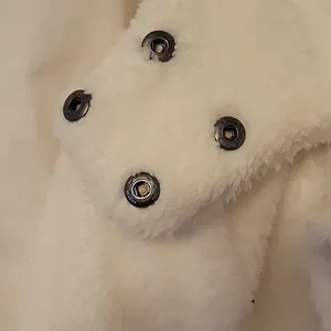 NWT Aeropostale White Size Large Faux Fur Hooded Jacket thumbnail 8