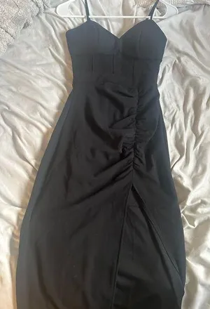 Windsor Black Prom Dress with corset thumbnail 1