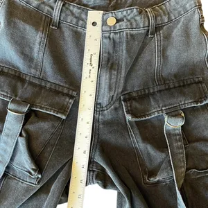Cider Mid Rise Pocket Wide Leg Cargo Jeans Women’s Size Med thumbnail 10