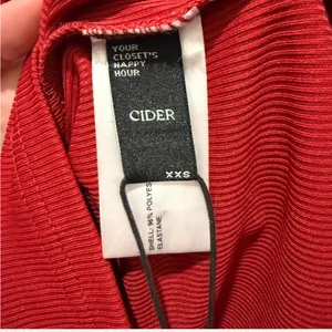 Cider High Neck Ruched and Ribbed Midi Dress thumbnail 4