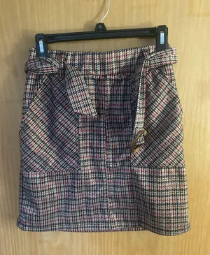 Altar'd State Checkered Mini Skirt thumbnail 1