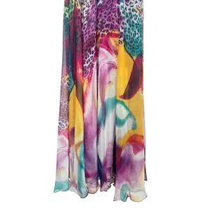 Tony Bowls Purple Watercolor Leopard‎ Print Prom Dress Strapless Formal Gown 2 thumbnail 11