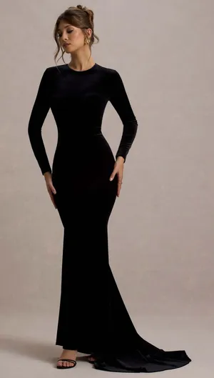 Club L London open back maxi dress thumbnail 1