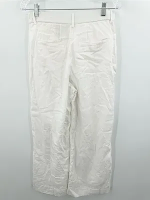 Abercrombie & Fitch Women's Sloane Wide Leg Linen Blend Pants Size 4 Short thumbnail 3