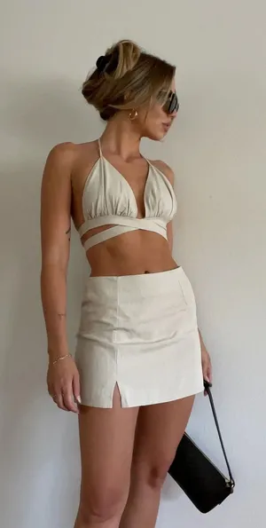 Luna B Weekend Wine Set Tan thumbnail 1