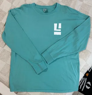 U.S. Apparel Long Island Long Sleeve Tshirt Blue Size L thumbnail 1