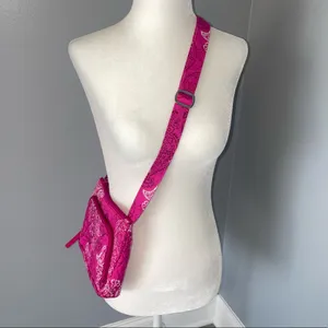 NWOT VERA BRADLEY Pink Paisley Print Crossbody Purse thumbnail 3
