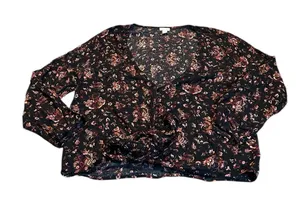 HINGE deep v tie waist blouse thumbnail 1