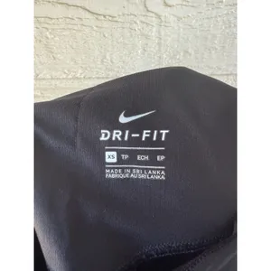 Nike Dri-FIT Cropped Leggings High-Rise Black‎ Athletic Yoga Pants Size XS thumbnail 3