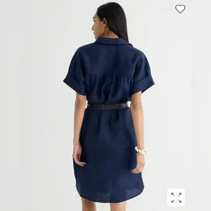 J.Crew Relaxed-fit Baird McNutt Irish Linen Shirtdress size Medium Tall … thumbnail 2