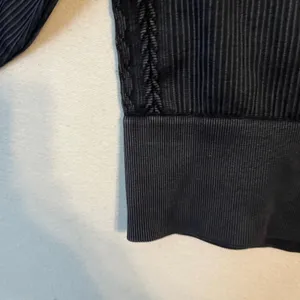 OFFLINE by Aerie Ribbed Yoga Crop Top L Black Square Neck Athletic Workout thumbnail 6