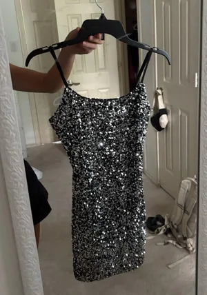 Nordstrom Black hoco dress thumbnail 1