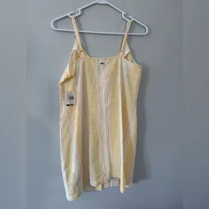 NWT RIP Curl Stripe Surf Dress Tank Dress Yellow Pink White Sundress Size M thumbnail 6