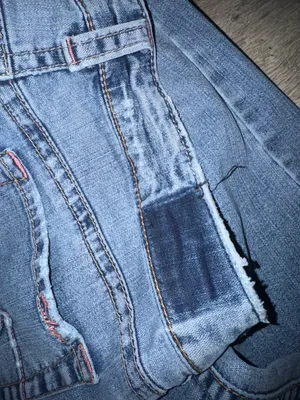 Vintage Early 2000’s AIKO Wester Glove Wear - ultra Low rise boot leg blue jeans thumbnail 10
