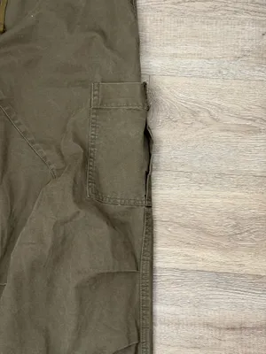 Brown 100% Cotton Cargo Pants Size M thumbnail 3