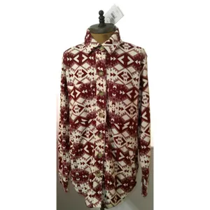New NWT $85 Womens NWT S Ariat Fillmore Shirt Jacket Red Cream White Warm Button thumbnail 7