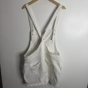 Levi's White‎ Denim Overall Skirt XL Soft Girl Cottagecore Farmcore Casual Y2K thumbnail 2