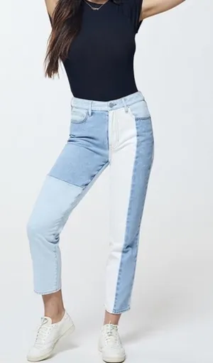 Pacsun Colorblock High Rise Mom Jeans thumbnail 1