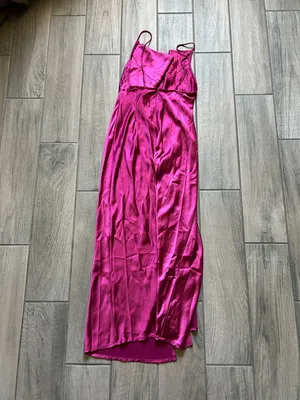 Lioness Fuchsia High-Low Slip Dress thumbnail 3