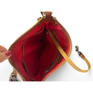 Vintage 2000's Y2K Dooney & Bourke Leather bag crossbody purse brown old money thumbnail 3