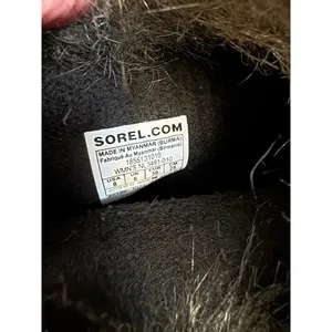 Sorel Joan of Arctic Black Suede Faux Fur Waterproof Winter Boots NL3481-010 8 thumbnail 5